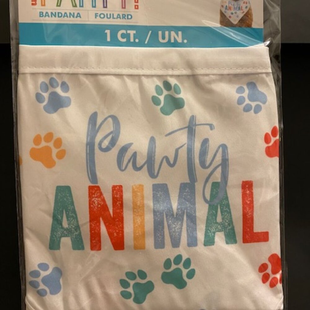Unique: Party Bandana *ANIMAL PARTY BANDANA* FOR ANIMALS ONLY*